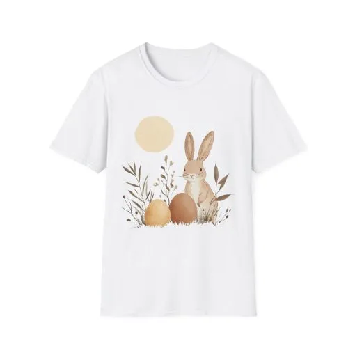 Spring Easter Bunny Graphic Unisex T-Shirt - Image 6