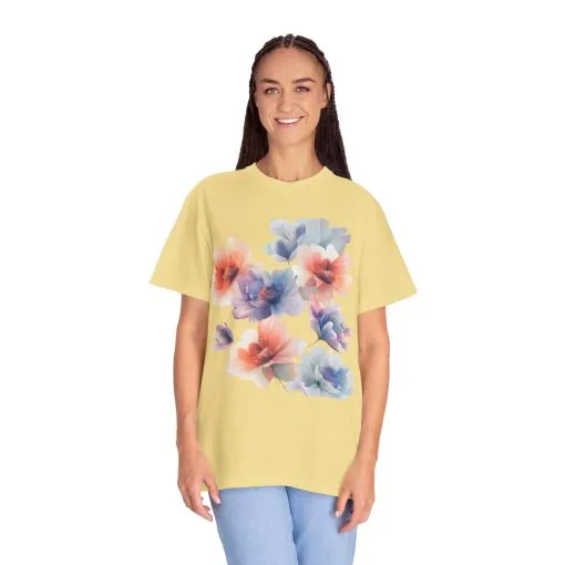 Floral Print Unisex T-Shirt - Perfect for Spring and Casual Occasions - Image 16