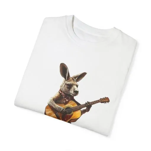 Funny Kangaroo Playing Guitar Unisex T-shirt - Image 6