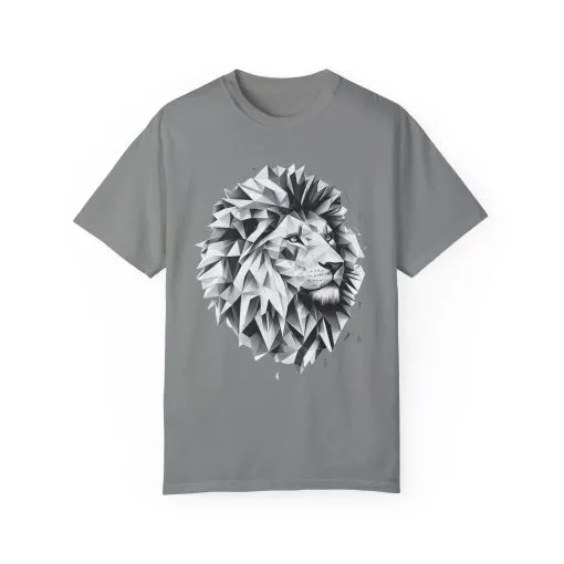 Geometric Lion Unisex T-shirt - Bold, Artistic Design for Animal Lovers - Image 9