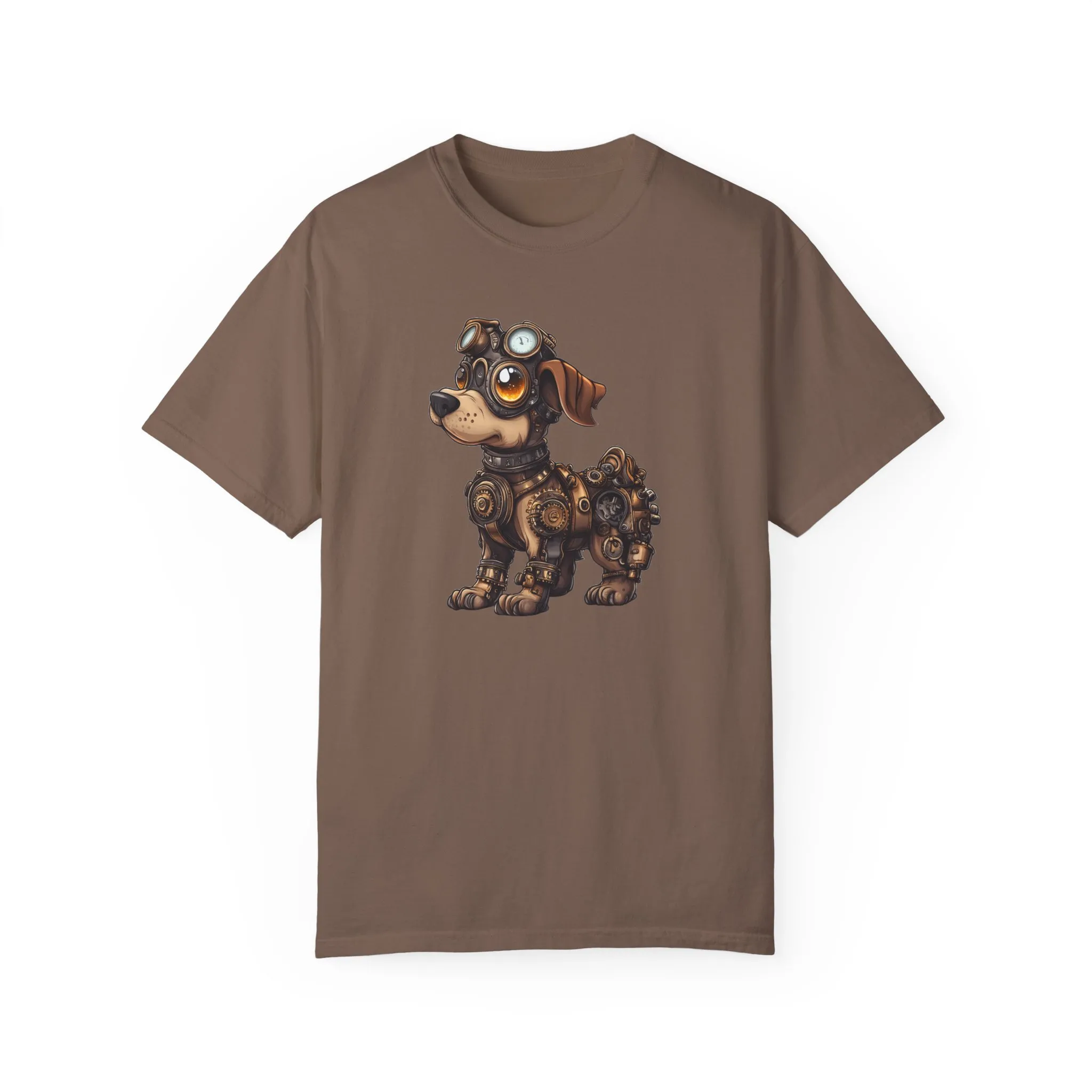 Steampunk Dog Unisex Garment-Dyed T-Shirt - Image 17