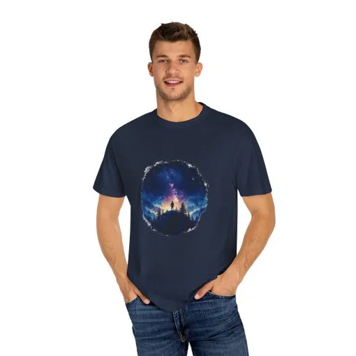 Galactic Night Unisex Garment-Dyed T-Shirt - Cosmic Adventure Tee - Image 23