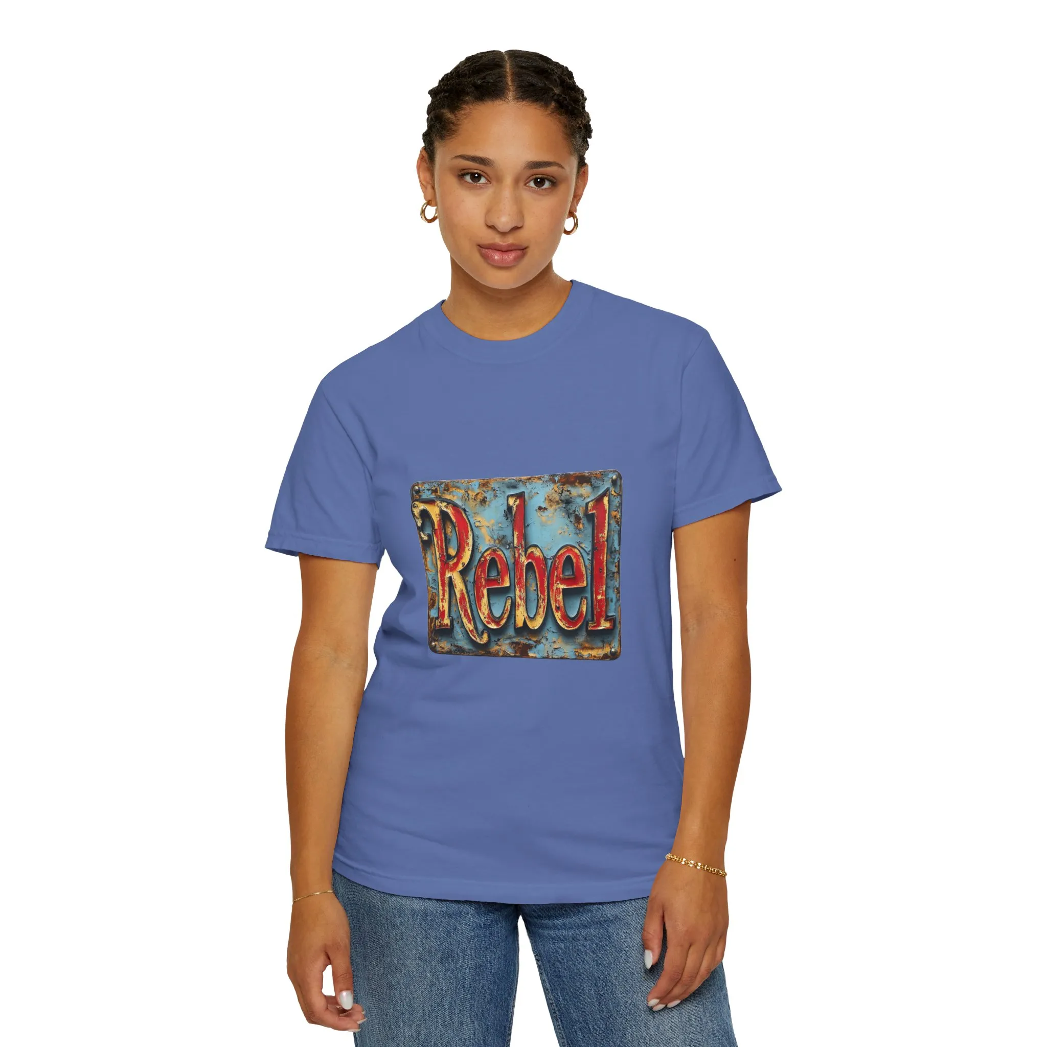 Rebel Unisex Garment-Dyed T-Shirt - Vintage Style Graphic Tee - Image 32