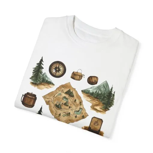 Adventure Awaits Unisex Garment-Dyed T-Shirt – Perfect for Nature Lovers and Camping Enthusiasts - Image 6