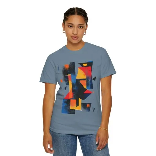 Colorful Abstract Art T-Shirt | Unisex Garment-Dyed Tee - Image 4