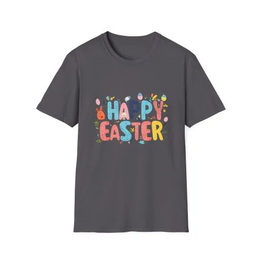 Happy Easter Unisex Softstyle T-Shirt - Vibrant Seasonal Tee for Spring Celebrations - Image 40