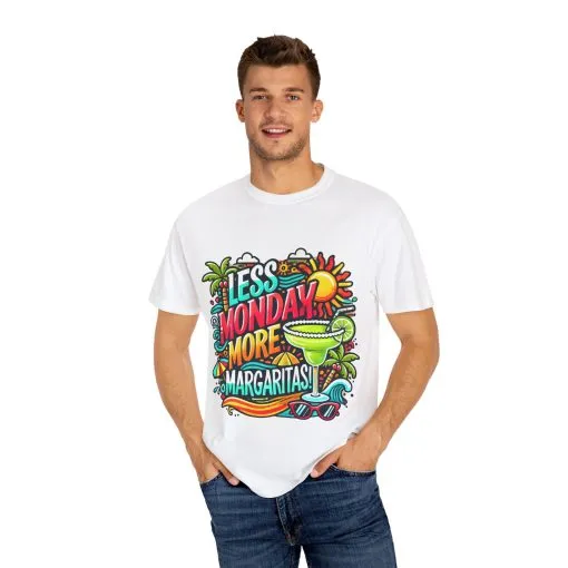 Less Monday More Margaritas Unisex T-Shirt - Fun Summer Vibes - Image 8