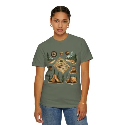 Adventure Awaits Unisex Garment-Dyed T-Shirt – Perfect for Nature Lovers and Camping Enthusiasts - Image 36