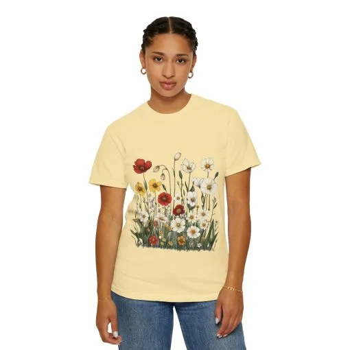 Floral Garden Unisex T-Shirt | Eco-Friendly, Casual Style for Spring & Summer - Image 9