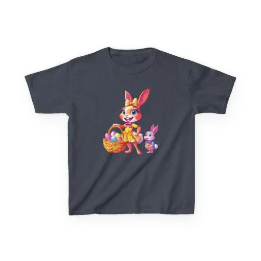 Easter Bunny Kids Tee - Cute Cotton T-Shirt for Spring Celebrations - Image 25