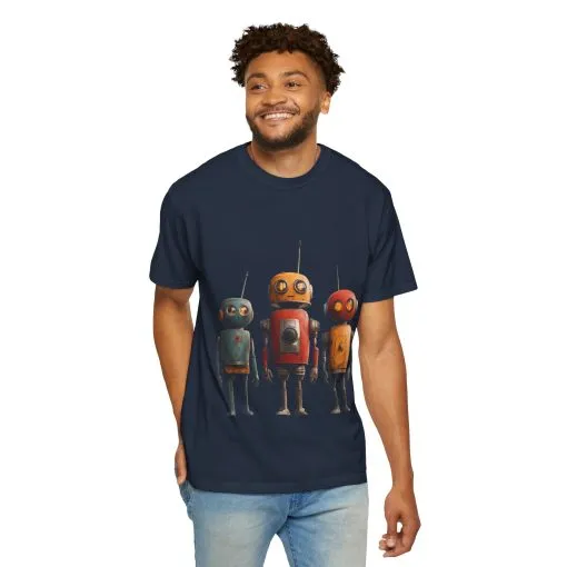 Vintage Robot Graphic Unisex T-shirt - Perfect for Tech Lovers - Image 28