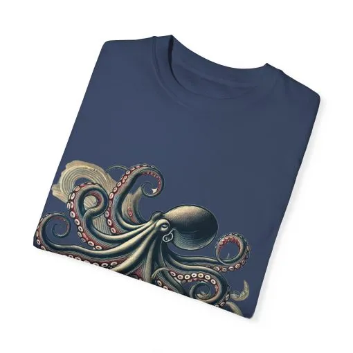 Unisex Ocean-Inspired Octopus T-Shirt - Nautical Graphic Tee - Image 18