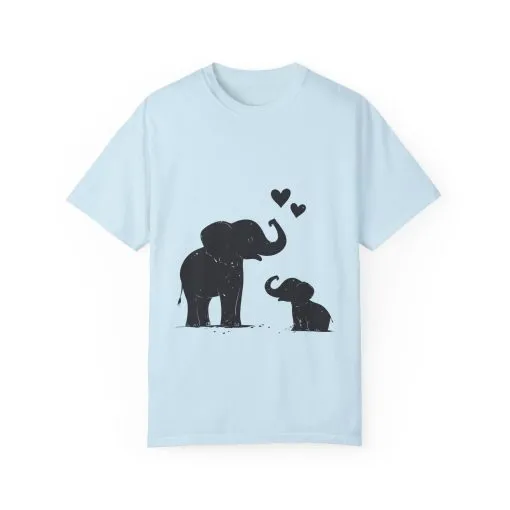Heartwarming Elephant Love Unisex T-Shirt - Image 29