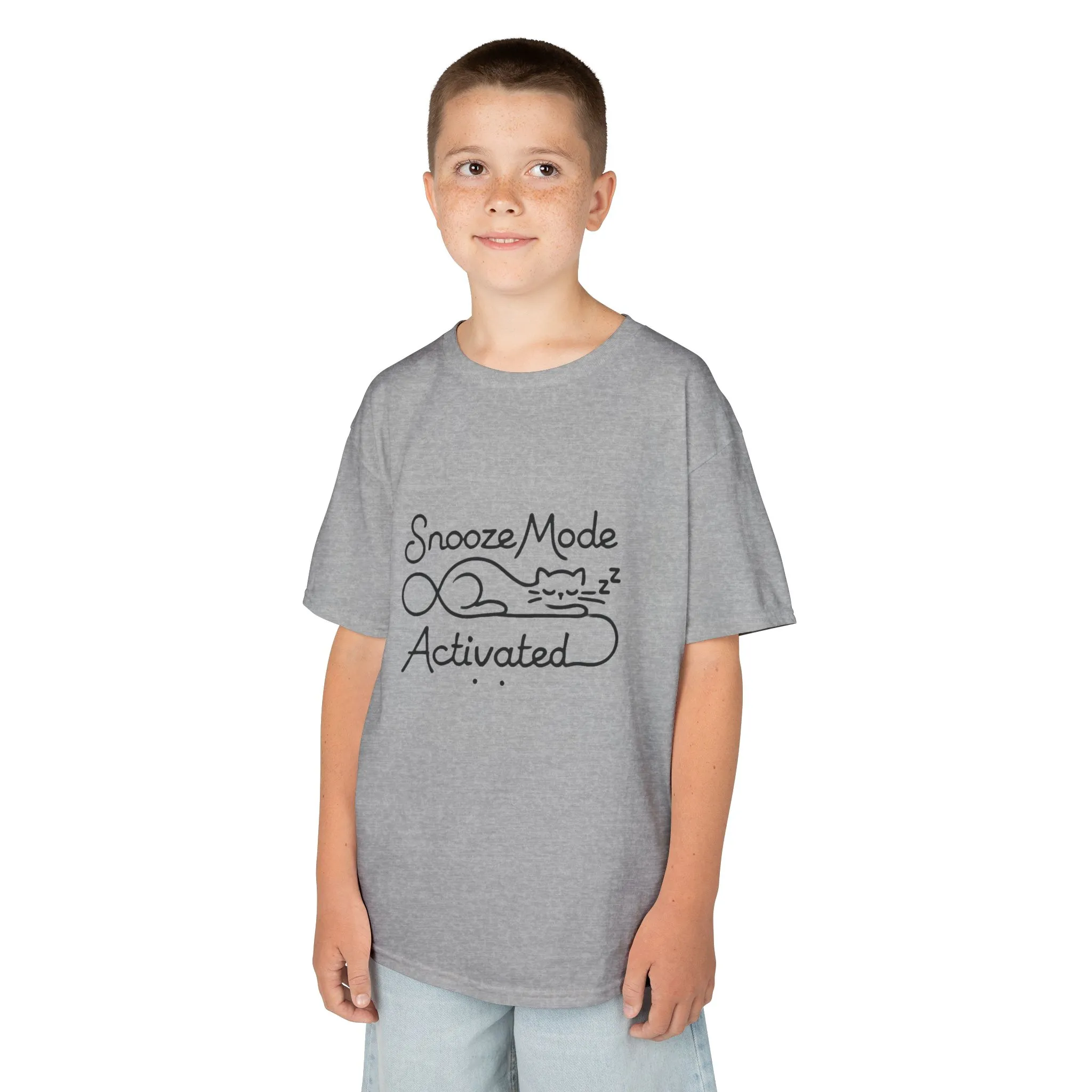 Kids 'Snooze Mode Activated' Heavy Cotton Tee - Fun Sleepy T-Shirt for Boys and Girls - Image 12