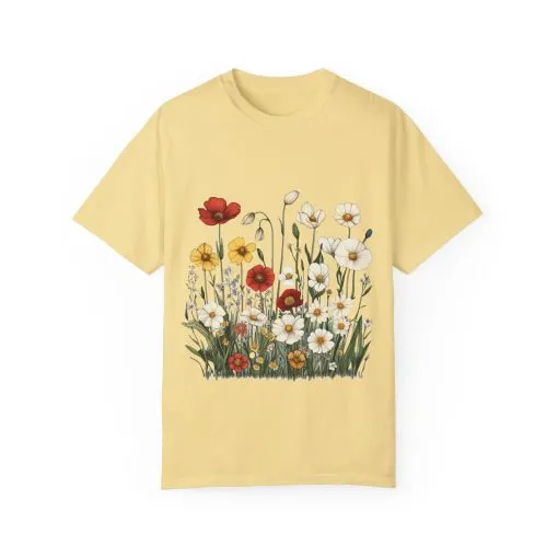 Floral Garden Unisex T-Shirt | Eco-Friendly, Casual Style for Spring & Summer - Image 13