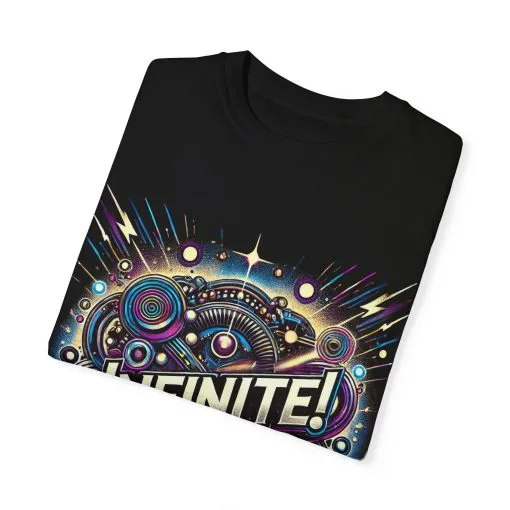 Cosmic Infinite Unisex Garment-Dyed T-Shirt - Explore the Universe - Image 2