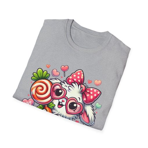 Cute Bunny Love Unisex Softstyle T-Shirt - Perfect for Valentine's Day and Spring Celebrations - Image 23