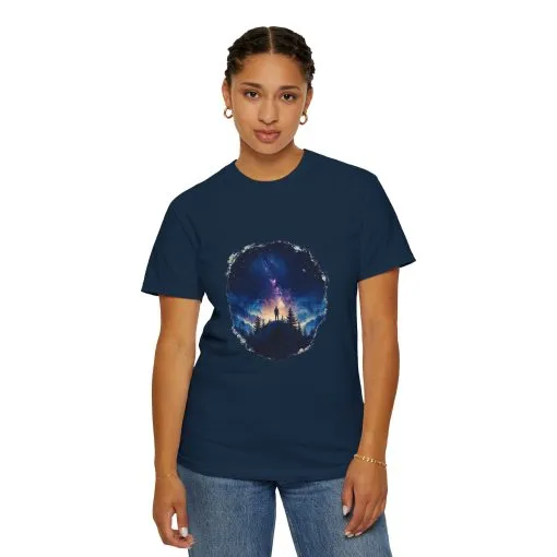Galactic Night Unisex Garment-Dyed T-Shirt - Cosmic Adventure Tee - Image 16