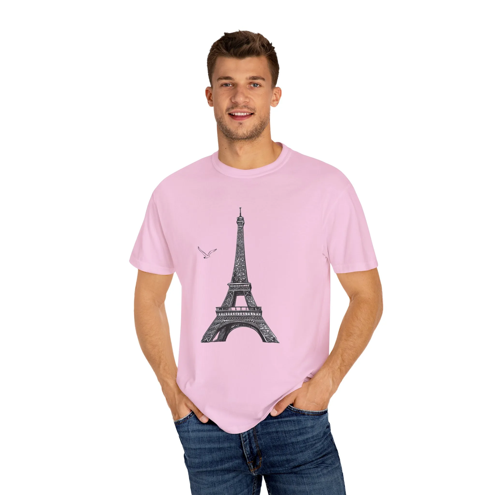 Eiffel Tower Graphic Unisex T-Shirt - Parisian Style Tee - Image 35