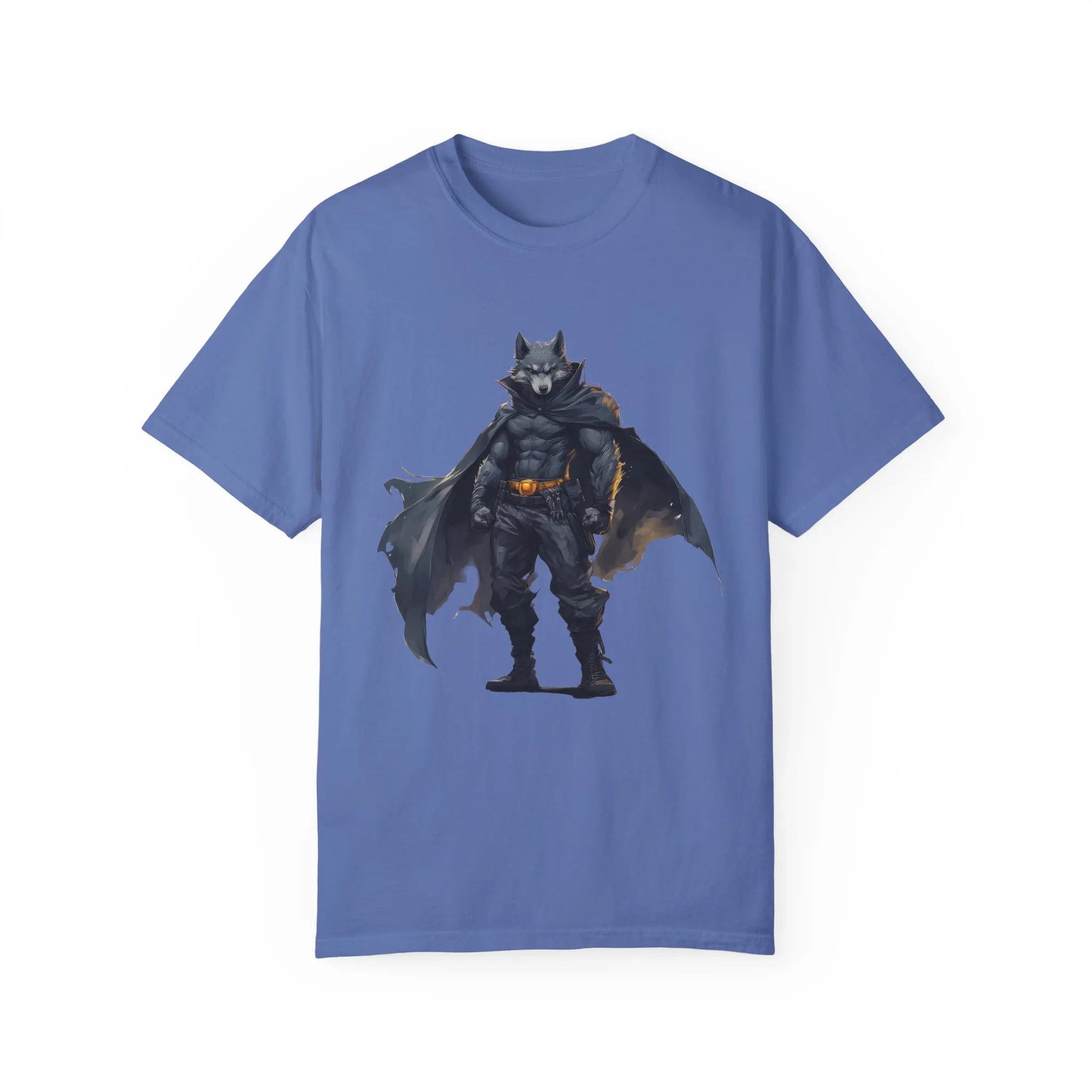 Heroic Wolf T-Shirt | Unisex Garment-Dyed Tee for Animal Lovers & Comic Fans - Image 25