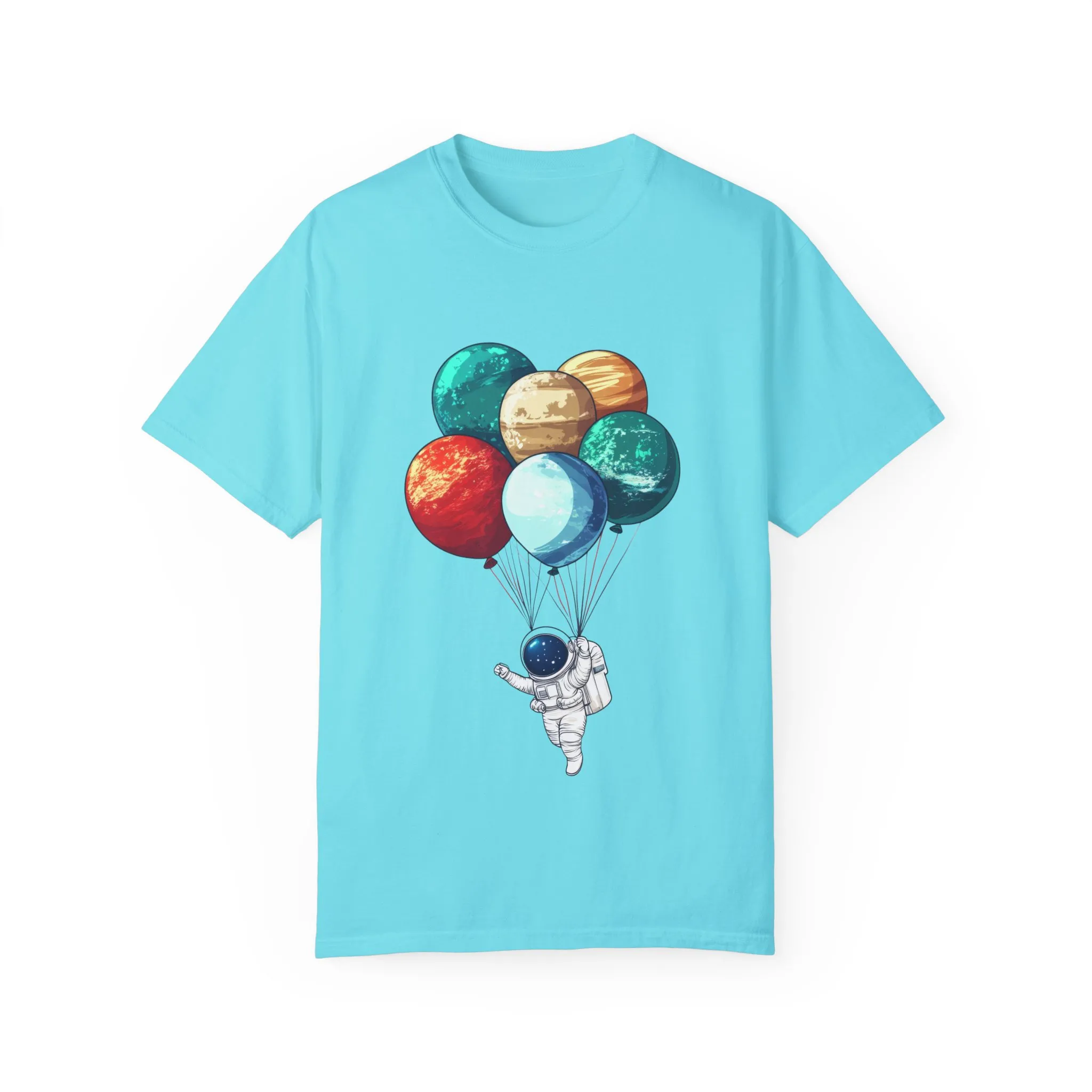 Astronauts and Planets Graphic T-Shirt - Unisex Garment-Dyed Tee - Image 9
