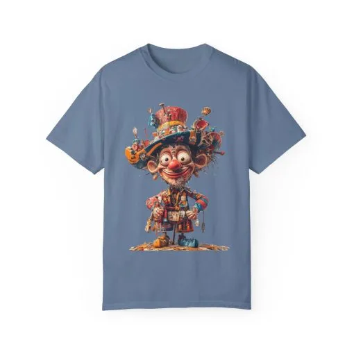 Whimsical Artist Unisex Garment-Dyed T-Shirt - Colorful Character Design - Image 39