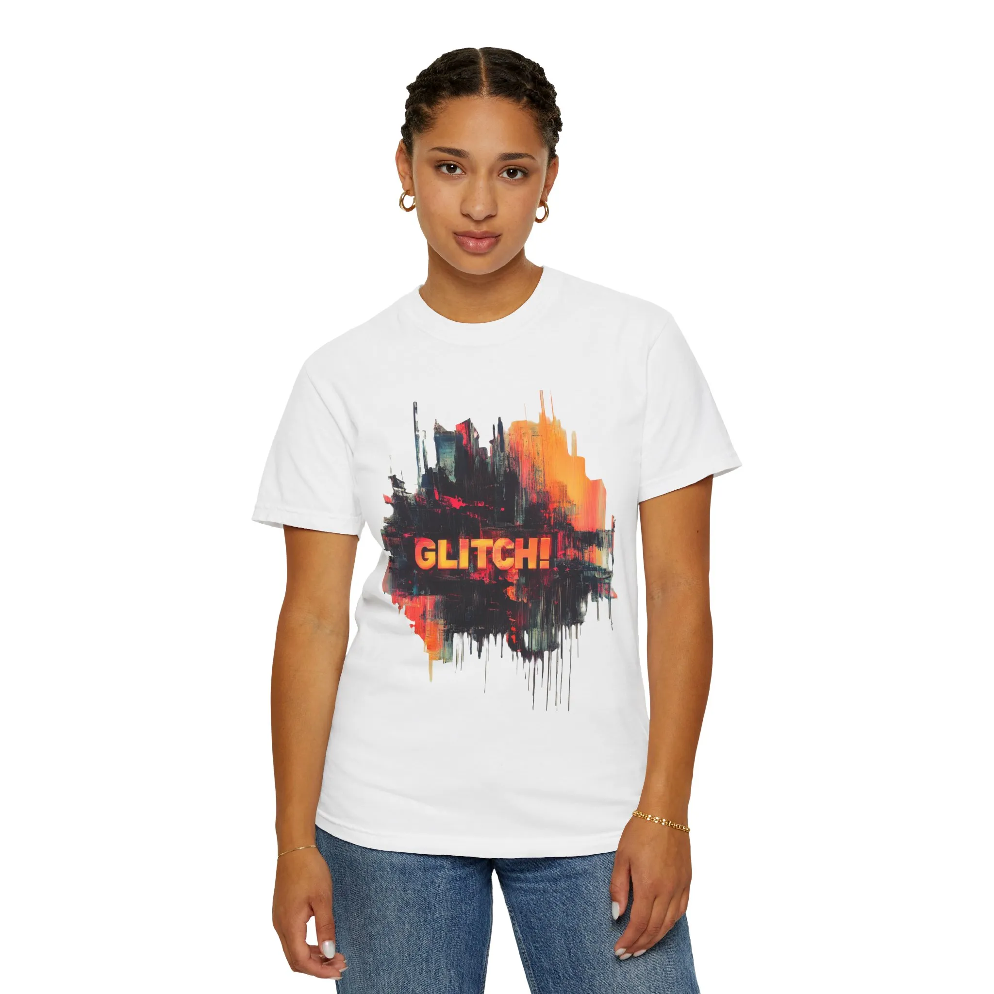 Trendy Unisex ‘GLITCH!’ T-Shirt - Vibrant Streetwear Inspired Tee - Image 8