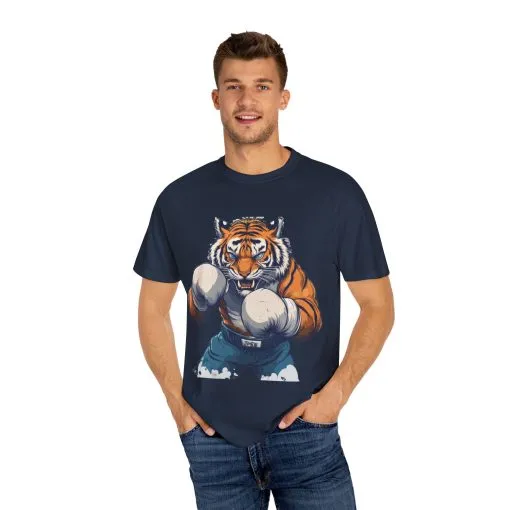Fierce Tiger Graphic Unisex T-Shirt - Bold Boxing Design - Image 46