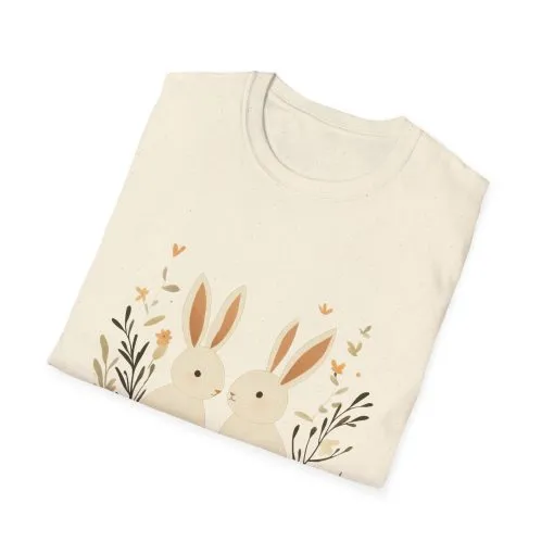 Easter Bunny Graphic Unisex Softstyle T-Shirt - Image 18