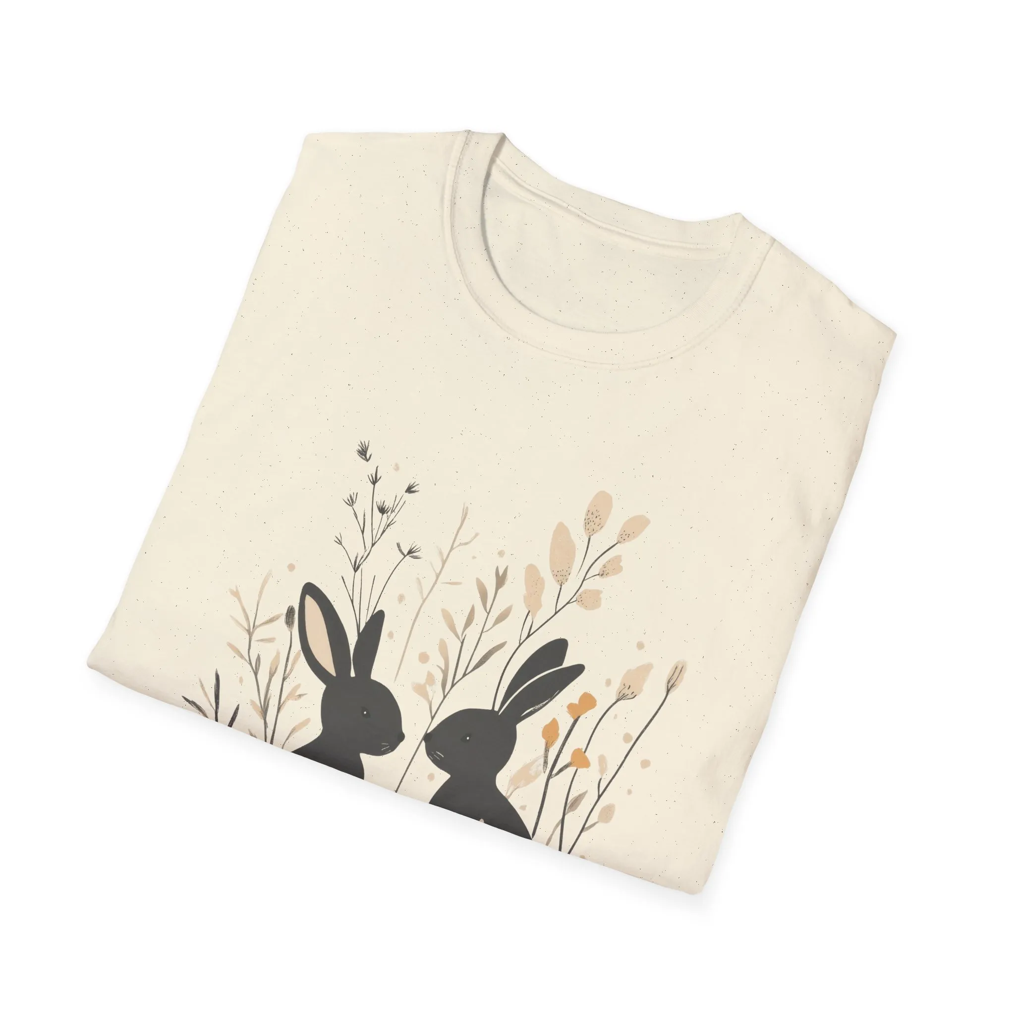 Easter Bunny Floral T-Shirt | Unisex Spring Apparel - Image 3