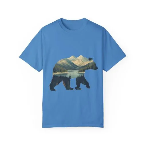 Nature-Inspired Bear Graphic Unisex T-Shirt - Image 34