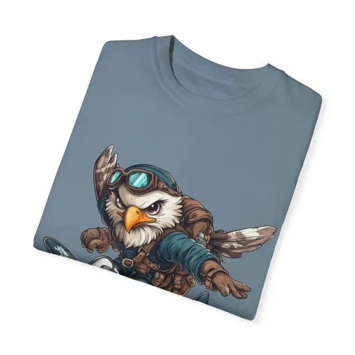 Adventure Owl Unisex Garment-Dyed T-Shirt - Perfect for Flyers and Animal Lovers - Image 26