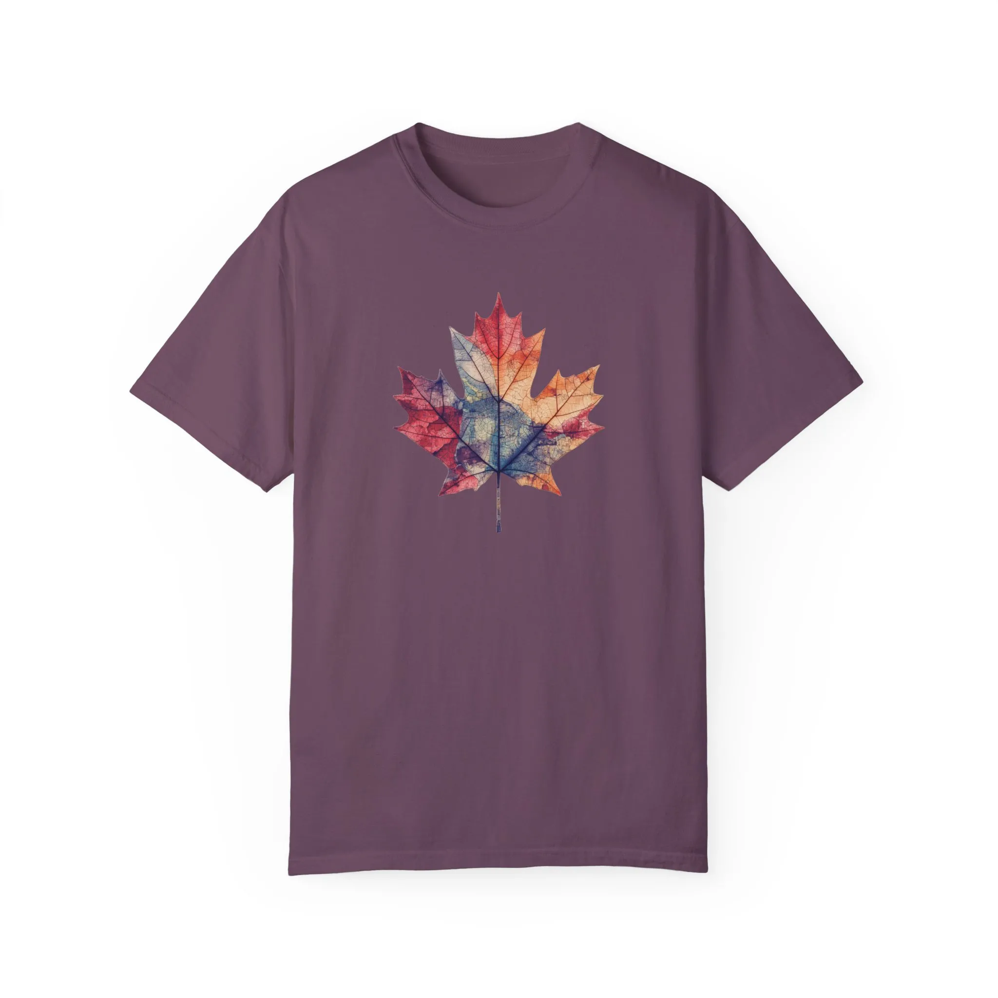 Autumn Maple Leaf Unisex Garment-Dyed T-Shirt - Image 29