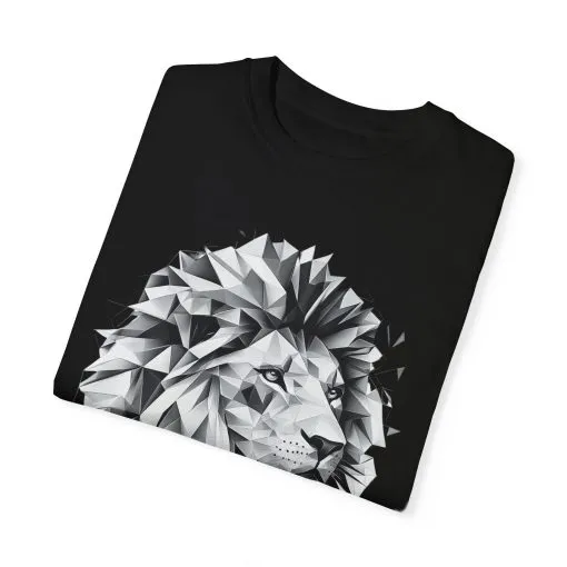 Geometric Lion Unisex T-shirt - Bold, Artistic Design for Animal Lovers - Image 18