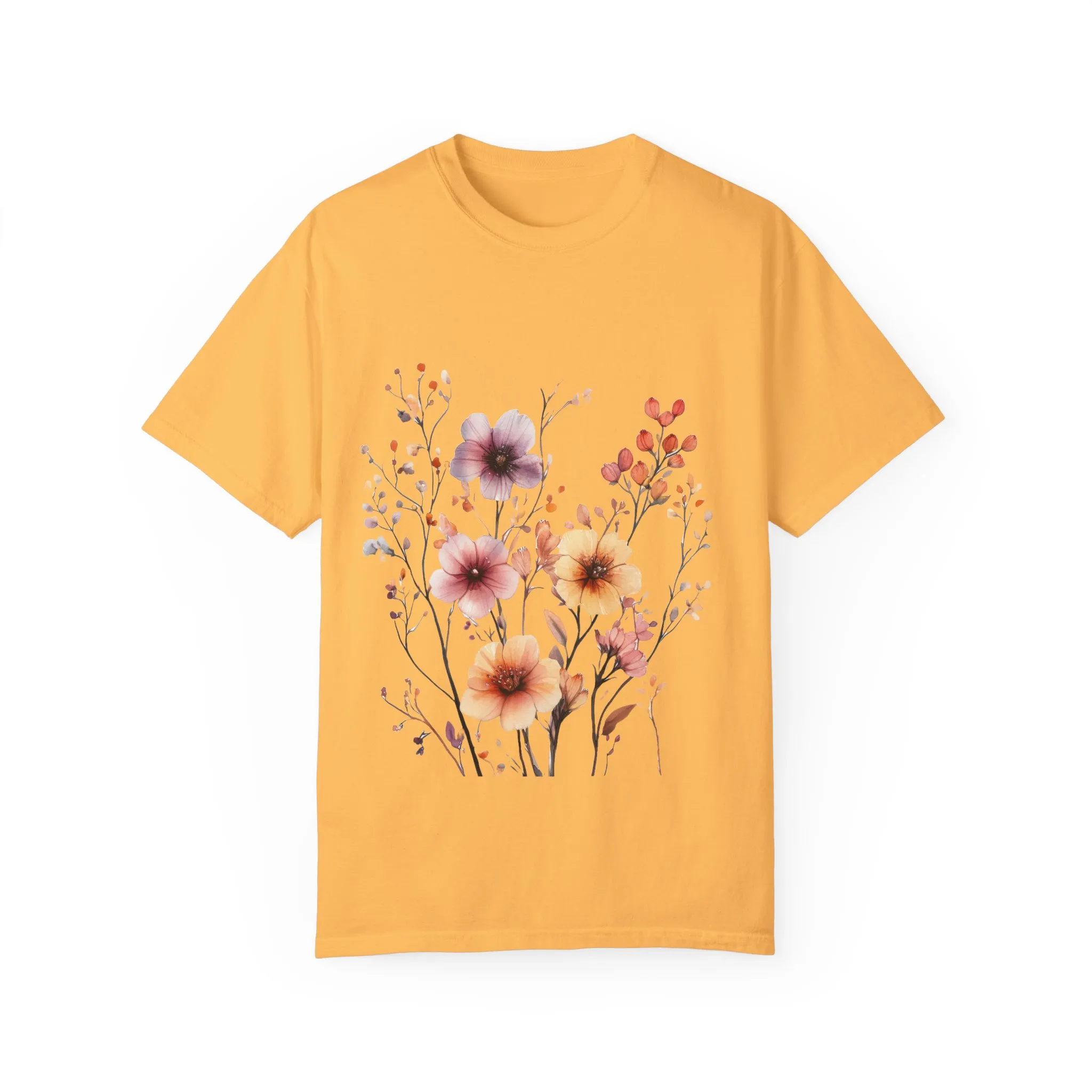 Floral Garden Unisex Garment-Dyed T-Shirt - Perfect for Spring and Casual Wear - Image 17