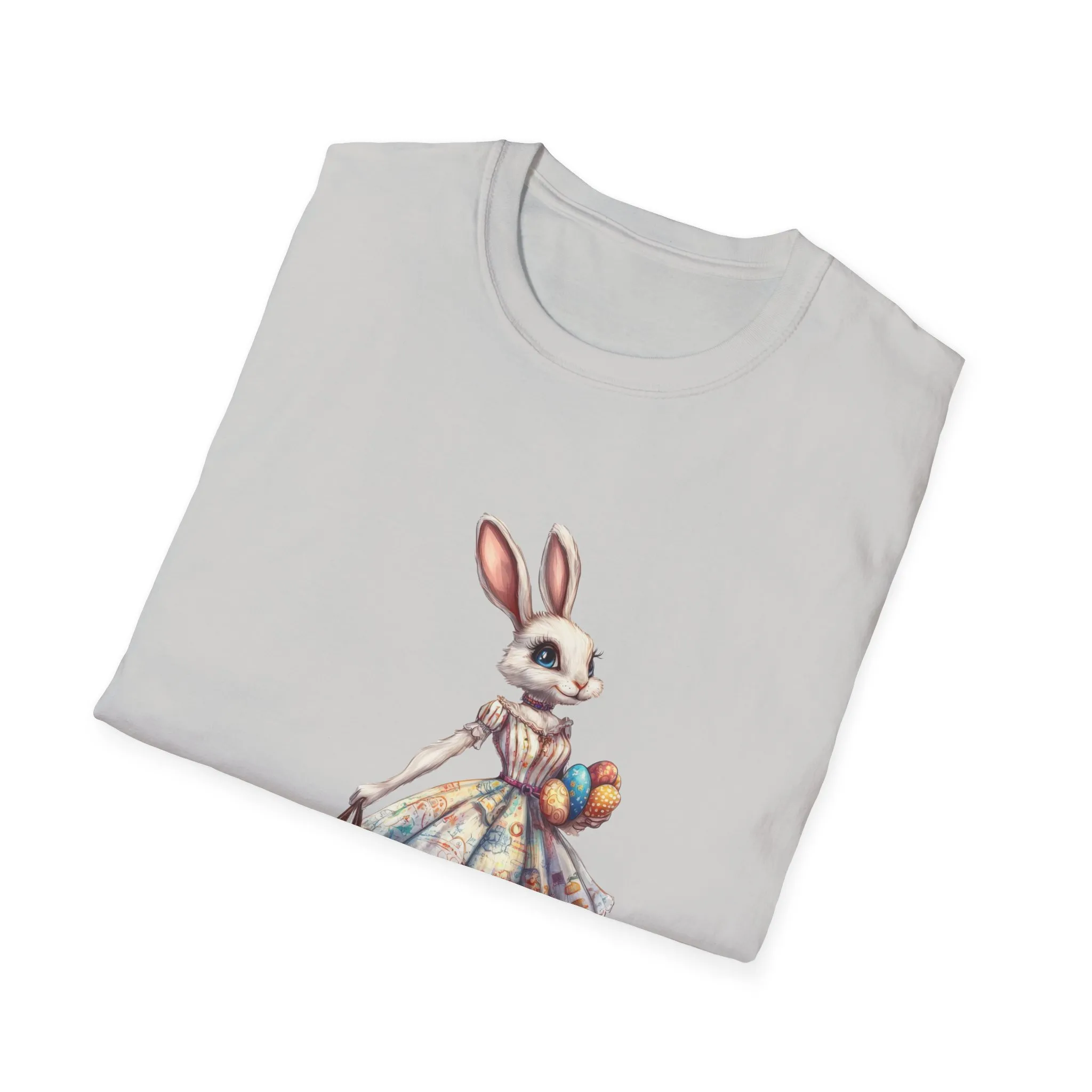 Easter Bunny Softstyle Unisex T-Shirt - Cute Spring Design for Holiday Celebrations - Image 13