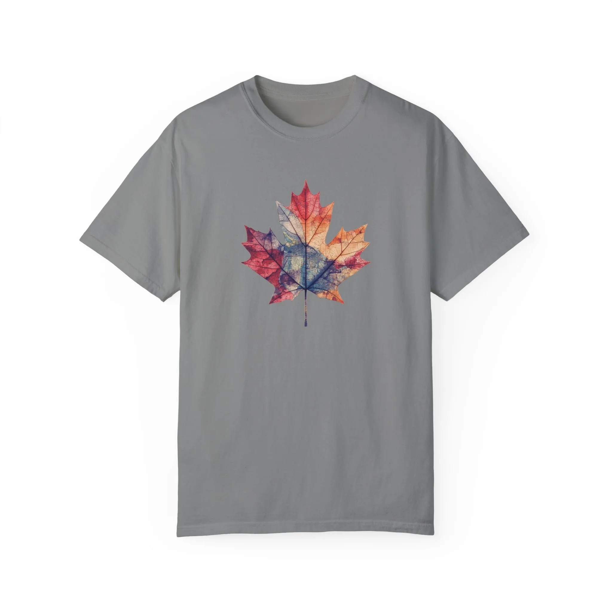 Autumn Maple Leaf Unisex Garment-Dyed T-Shirt - Image 25