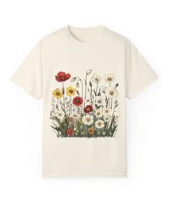 Floral Garden Unisex T-Shirt | Eco-Friendly, Casual Style for Spring & Summer