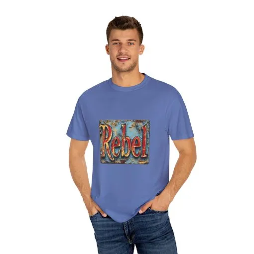 Rebel Unisex Garment-Dyed T-Shirt - Vintage Style Graphic Tee - Image 31