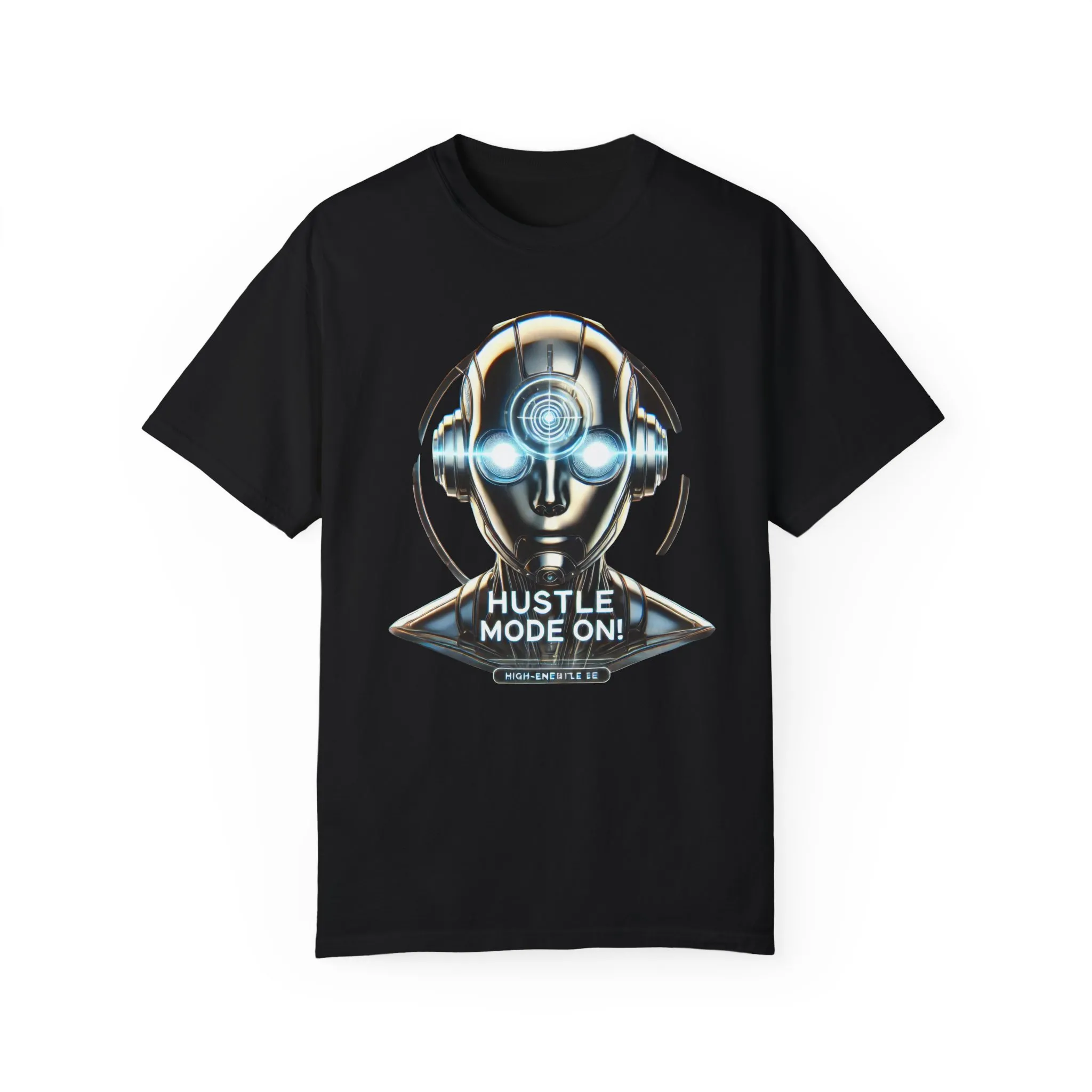 Hustle Mode On Unisex Garment-Dyed T-Shirt - Motivational Graphic Tee - Image 25