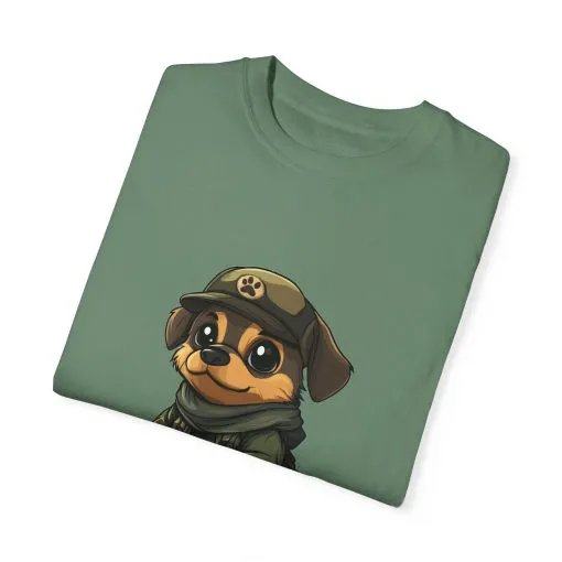 Cute Military Dog Graphic Unisex T-Shirt - Image 34