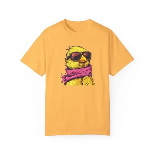 Cool Chick Unisex Garment-Dyed T-Shirt - Fun Bird Design - Image 13
