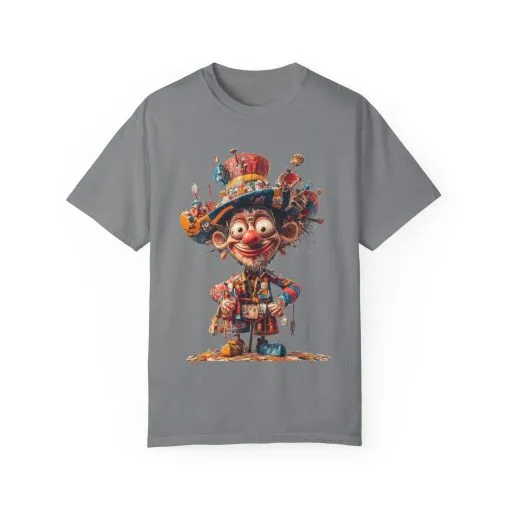 Whimsical Artist Unisex Garment-Dyed T-Shirt - Colorful Character Design - Image 31