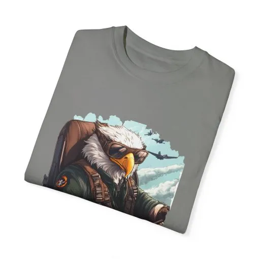 Pilot Eagle Unisex Garment-Dyed T-Shirt - Adventure Apparel for Aviation Enthusiasts - Image 26