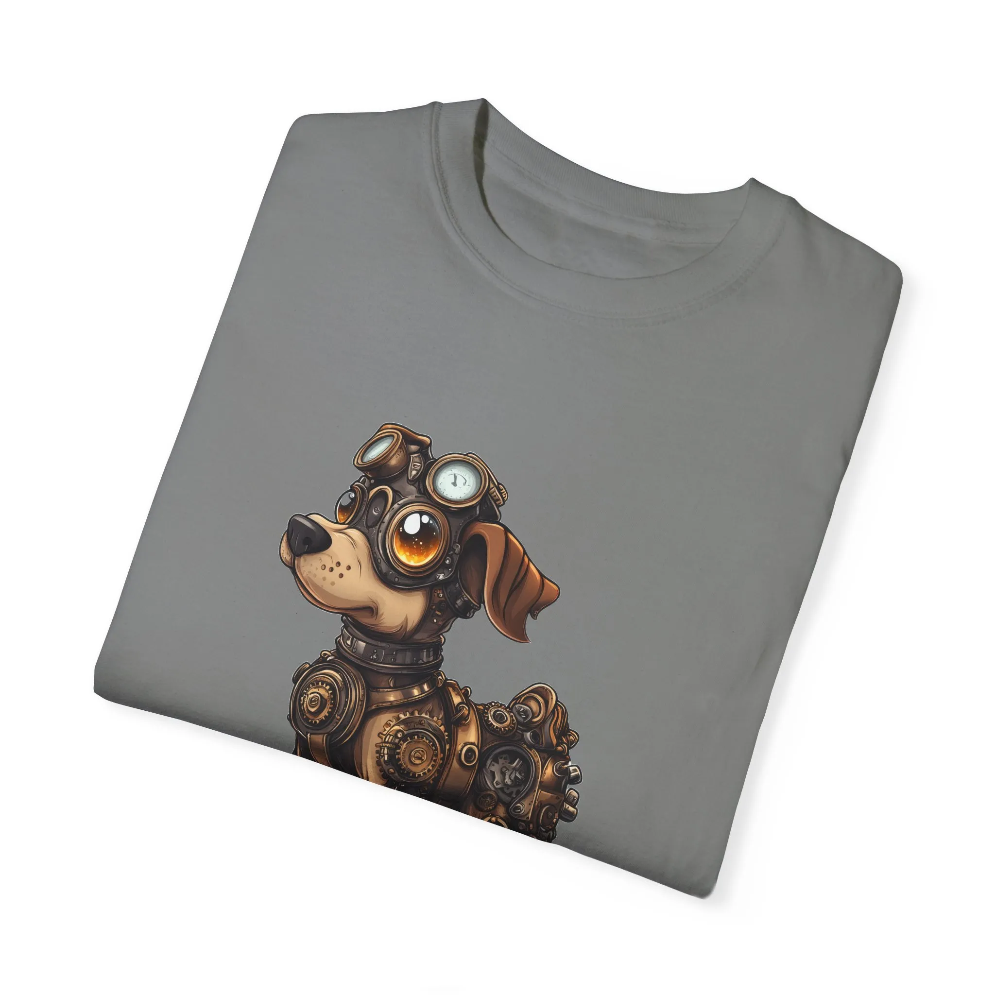 Steampunk Dog T-Shirt | Unisex Garment-Dyed Tee for Animal Lovers - Image 22