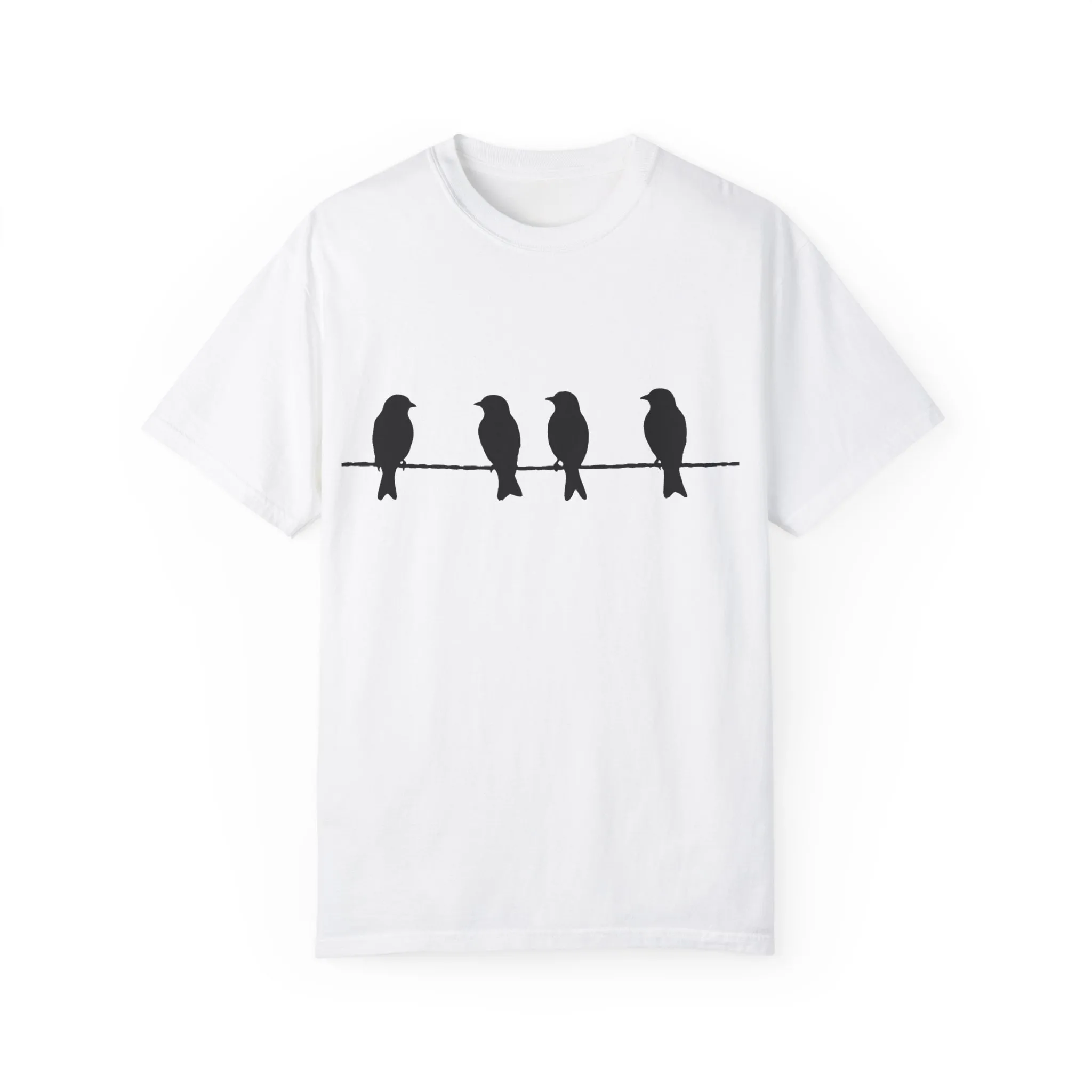 Minimalist Bird Silhouette Unisex T-Shirt - Image 5