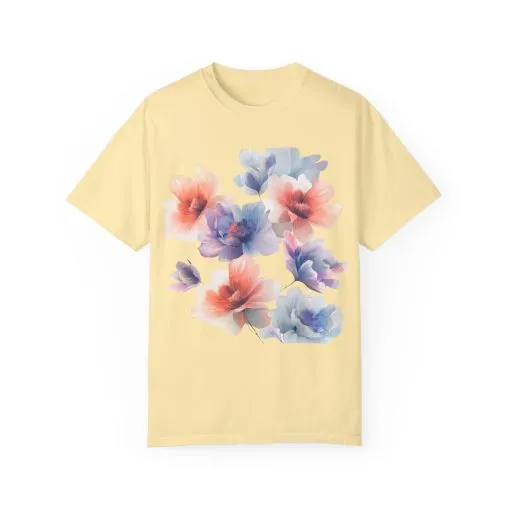 Floral Print Unisex T-Shirt - Perfect for Spring and Casual Occasions - Image 9