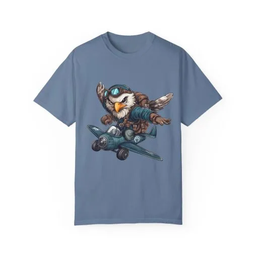 Adventure Owl Unisex Garment-Dyed T-Shirt - Perfect for Flyers and Animal Lovers - Image 17