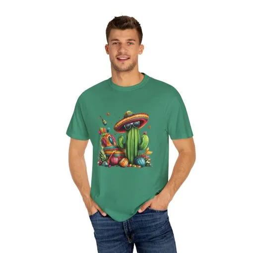 Vibrant Cactus Fiesta T-Shirt - Unisex Garment-Dyed Tee for Summer Celebrations - Image 31