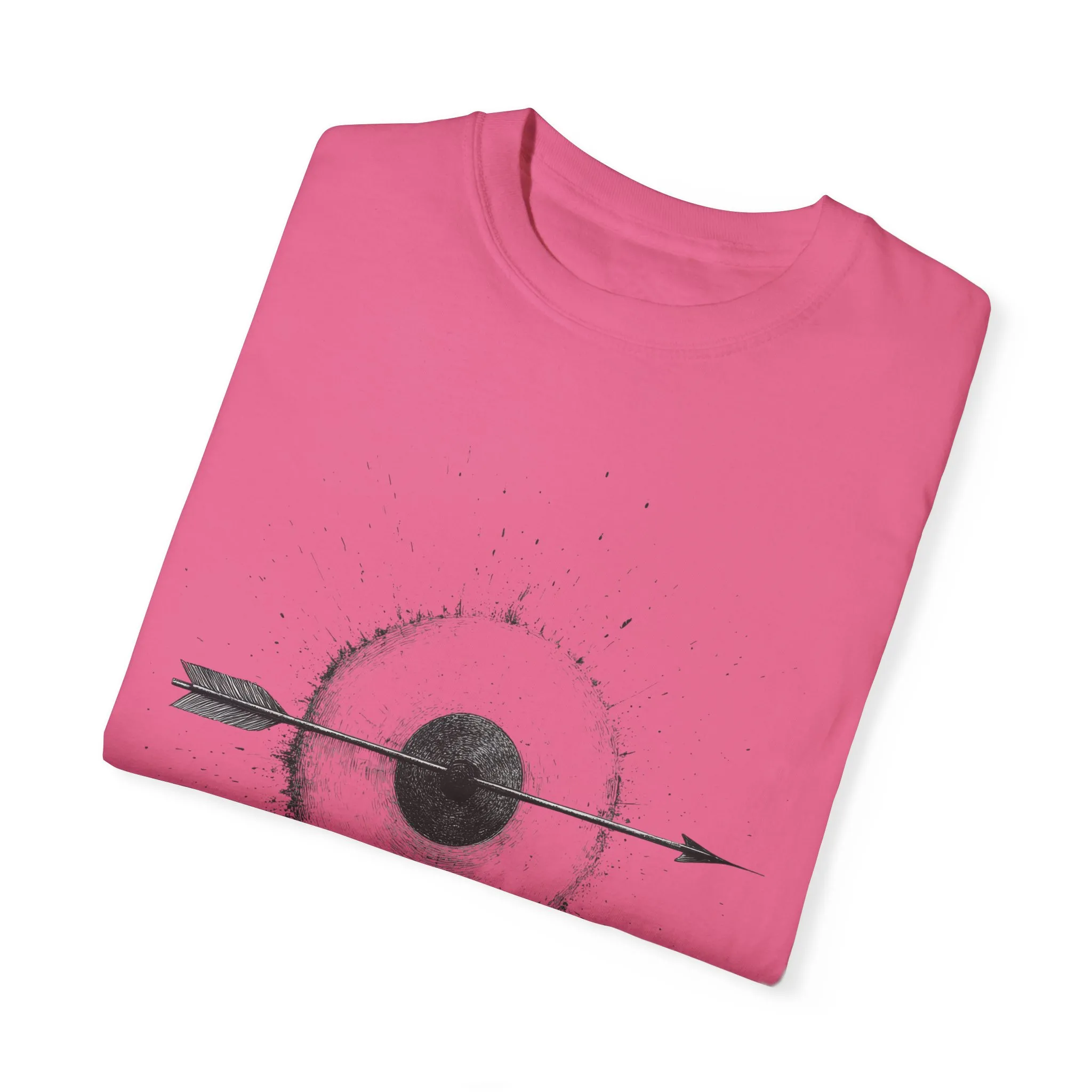 Unisex Garment-Dyed T-shirt with Unique Arrow and Target Design - Perfect for Casual Wear and Gifts - Image 51